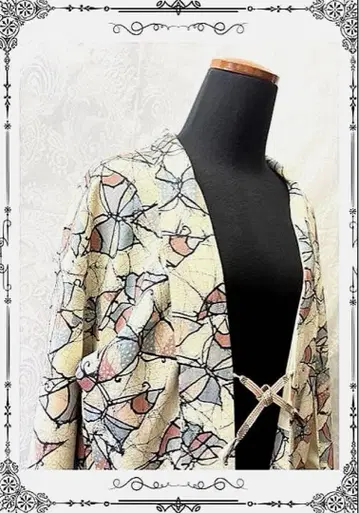 겉옷 순수 실크 기모노 긴 겉옷