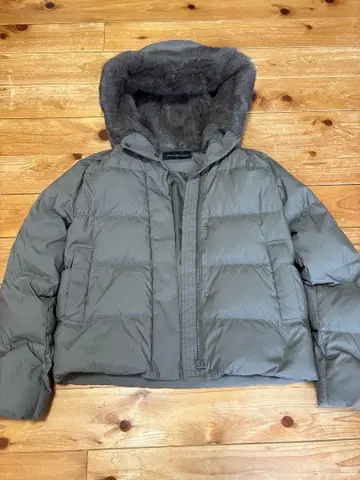 URBAN RESEARCH 후드 부착 다운 자켓 그레이