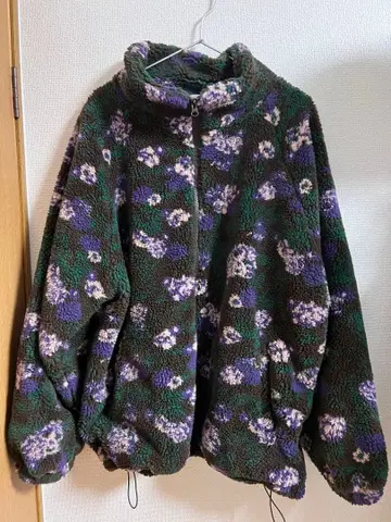 Connett Floral Camo Plush Boa Jacket