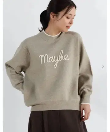 2025 가을/겨울 새상품 CLOVE 야마다야 입체 로고 니트