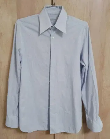 GUY ROVER 긴팔 스트라이프 셔츠 라이트 블루