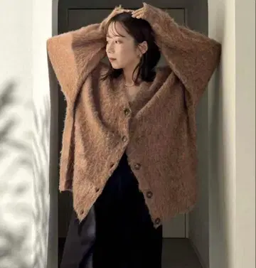 capricieux le'mage MIX 컬러 모헤어 가디건