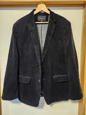 BANANA REPUBLIC 테일러드 자켓 블랙 코듀로이