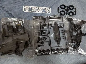 미니 사륜구동 MA 섀시 블랙 만타레이 Mk2 스모크 바디 타이어 & 휠