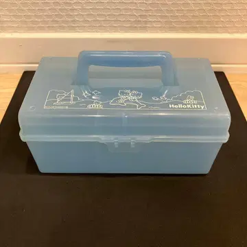 헬로키티 플라스틱 보관 케이스 스카이블루