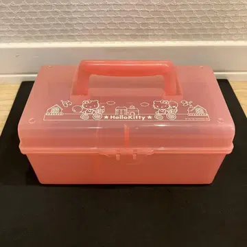 헬로키티 플라스틱 보관 케이스 핑크