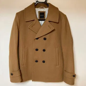 SHIPS JET BLUE 브라운 더블 브레스트 피코트 S