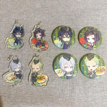 [ 8개 세트 ] 트위스테 디아소무니아 캐릭터페코 아크릴 참 캔뱃지