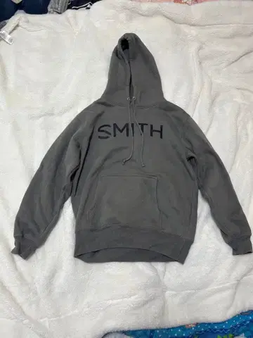 SMITH 그레이 후드 부착 후드티 M 사이즈
