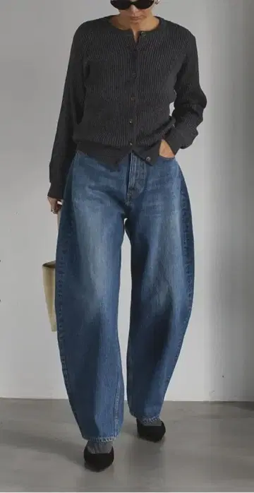 room306 contemporary 리브 니트 가디건