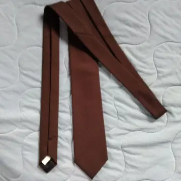 Lardini 브라운 실크 넥타이