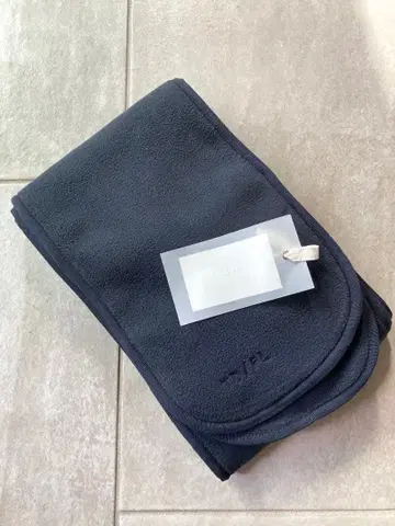 [ 미사용 새상품 ] Todayful 플리스 머플러 네이비