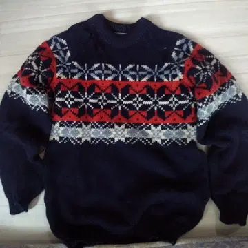 페어아일 패턴 스웨터