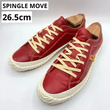 스핑글 무브 SPM-110 레드 가죽 스니커즈 26.5cm