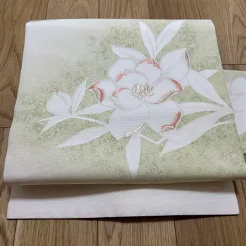 9촌 나고야 오비 초화 자수 순수 실크 341