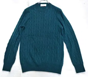 그린 라벨 릴랙싱 캐시미어 100% 스웨터 케이블 니트 S 남성용