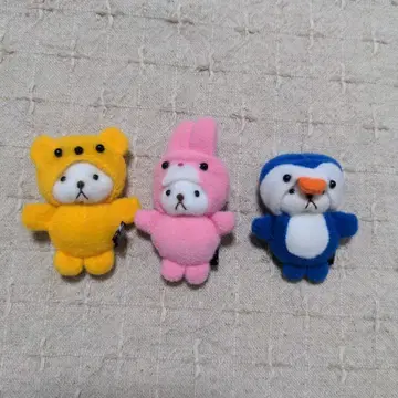 귀중한 팝콘 키즈 선레몬 봉제 인형 마그넷 곰 토끼 펭귄 동물