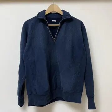 아프레쎄 빈티지 하프 집 스웨트 셔츠