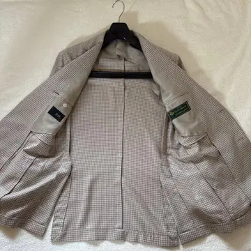 체크 무늬 테일러드 자켓