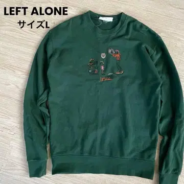 LEFT ALONE 레프트 얼론 맨투맨 사이즈 L 자수 풍선 그린