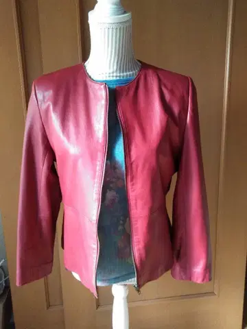 양가죽 자켓 (11호) 다크한 빨간색