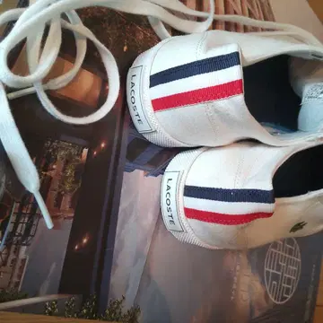 LACOSTE 캐주얼 스니커즈 화이트