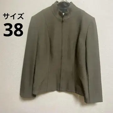 [ ER FORG ] 자켓 스탠드 카라 보틀넥 브라운 계열 38