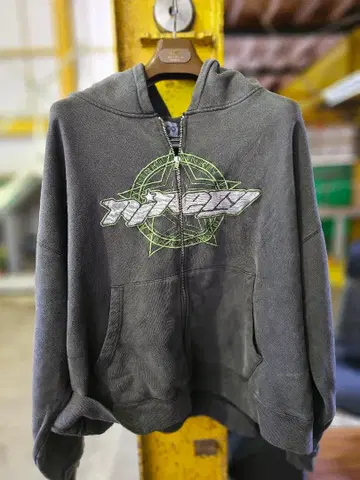 9090 집업 후드티 그레이