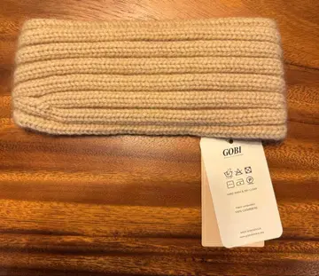 캐시미어 100% 헤어밴드 베이지