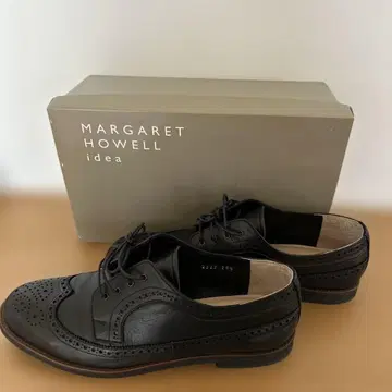 MARGARET HOWELL 블랙 업 슈즈 24.5cm