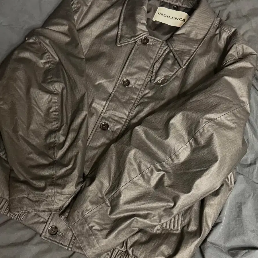 INSILENCE | 인사일런스 Insilence [M] Waxed Shearling Collar Jacket