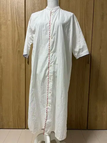 화이트 셔츠 원피스 반팔