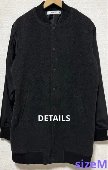 DETAILS 바시티 자켓 M 사이즈 블랙
