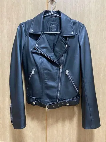 ZARA Trafaluc 블랙 가죽 라이더 자켓 S