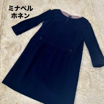 미나 페르호넨 네이비 긴팔 원피스