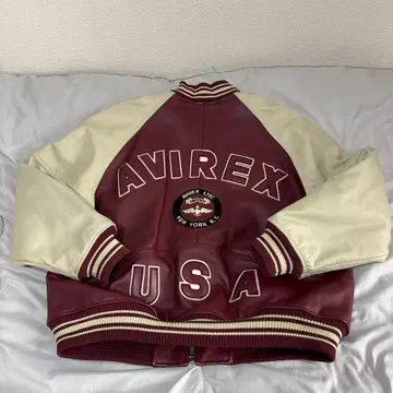 AVIREX 아비렉스 라무하이드 레더 자켓 6181033 L