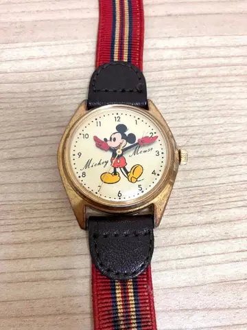 세이코 디즈니 타임 수동 와인딩 5000-6030 골드 컬러