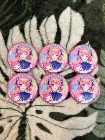 컬러풀피치 노아 산리오 등신 캔뱃지 6개