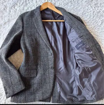 그레이 울 블렌드 테일러드 자켓