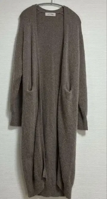 릴리린 폭스 혼방 롱 니트 가디건