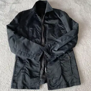 블랙 나일론 자켓