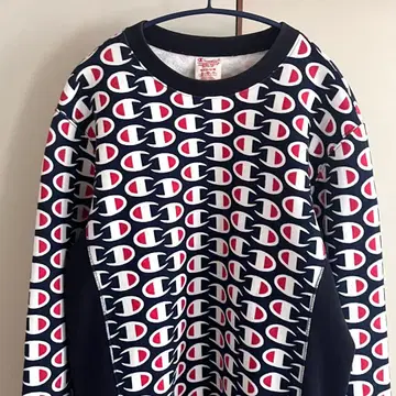 초인기! 챔피온 리버스 위브 빨간색 택 올 패턴 맨투맨