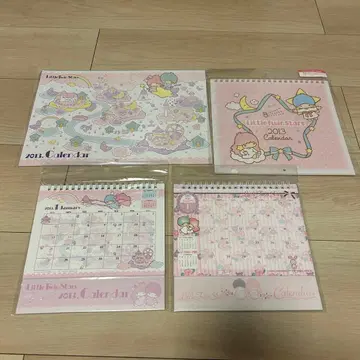 산리오 키키라라 리틀트윈스타 탁상 달력 벽걸이 2013년