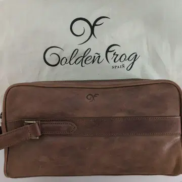 Golden Frog 브라운 클러치백