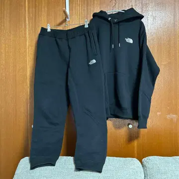 THE NORTH FACE 블랙 후디 스웨트 팬츠 셋업