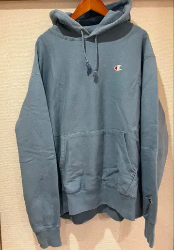 Champion Reverse Weave 후드티 XL 블루