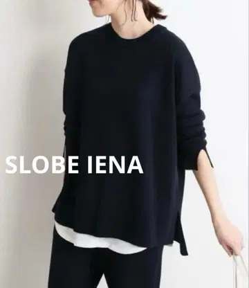 슬로브 이에나 SLOBE IENA 워셔블 니트 네이비