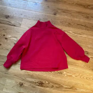 쿠라스코토+to 하이넥 풀오버 RED 빨간색