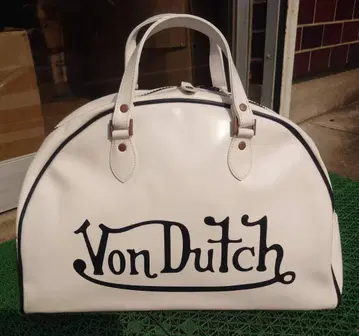 Von Dutch 화이트 보스턴 백