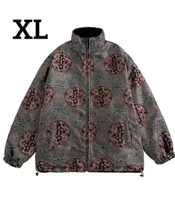 퍼 블루종 자켓 리버서블 방한 가을/겨울 아이템 올 패턴 드래곤